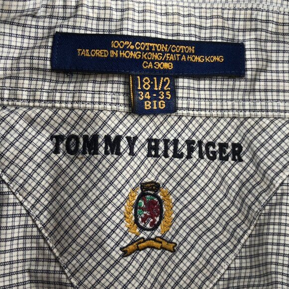 Tommy Hilfiger Mens Dress Shirt Size 2XL 18 Neck Lot Of Two Long Sleeve Bundle - Picture 6 of 16